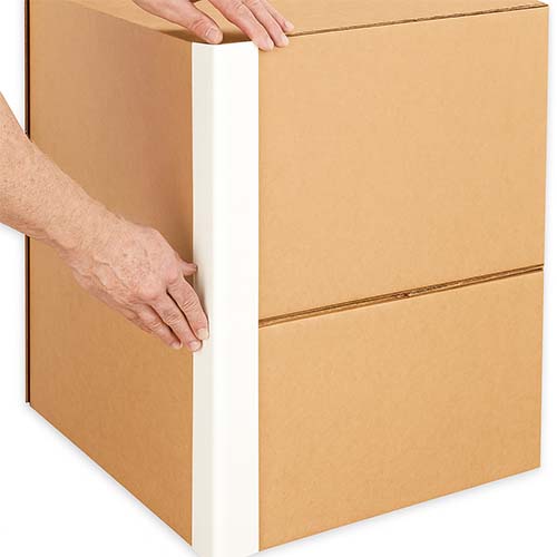 cardboard edge protector white in color
