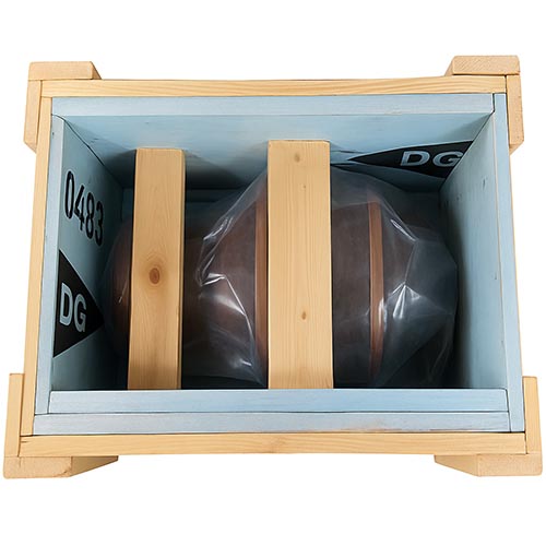 custom foam insert wooden crate