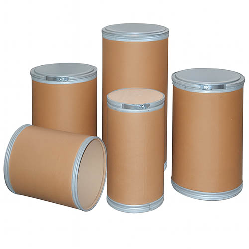 various fiber cans lined up next to each other