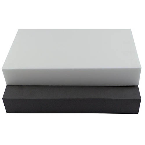 white and black polyethylene foam