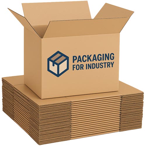 regular slotted brown cardboard boxes
