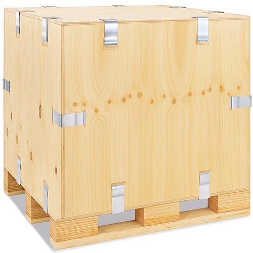 single use wooden crate