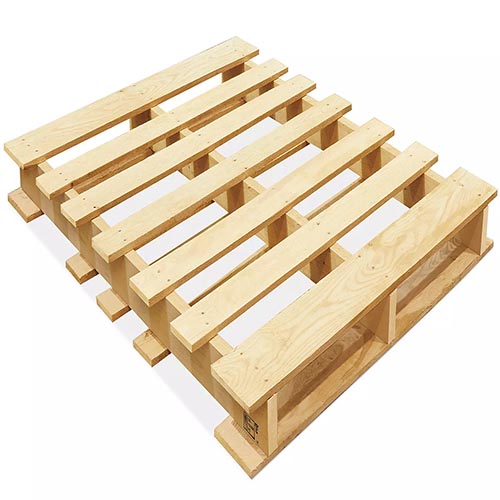 winged wood pallet