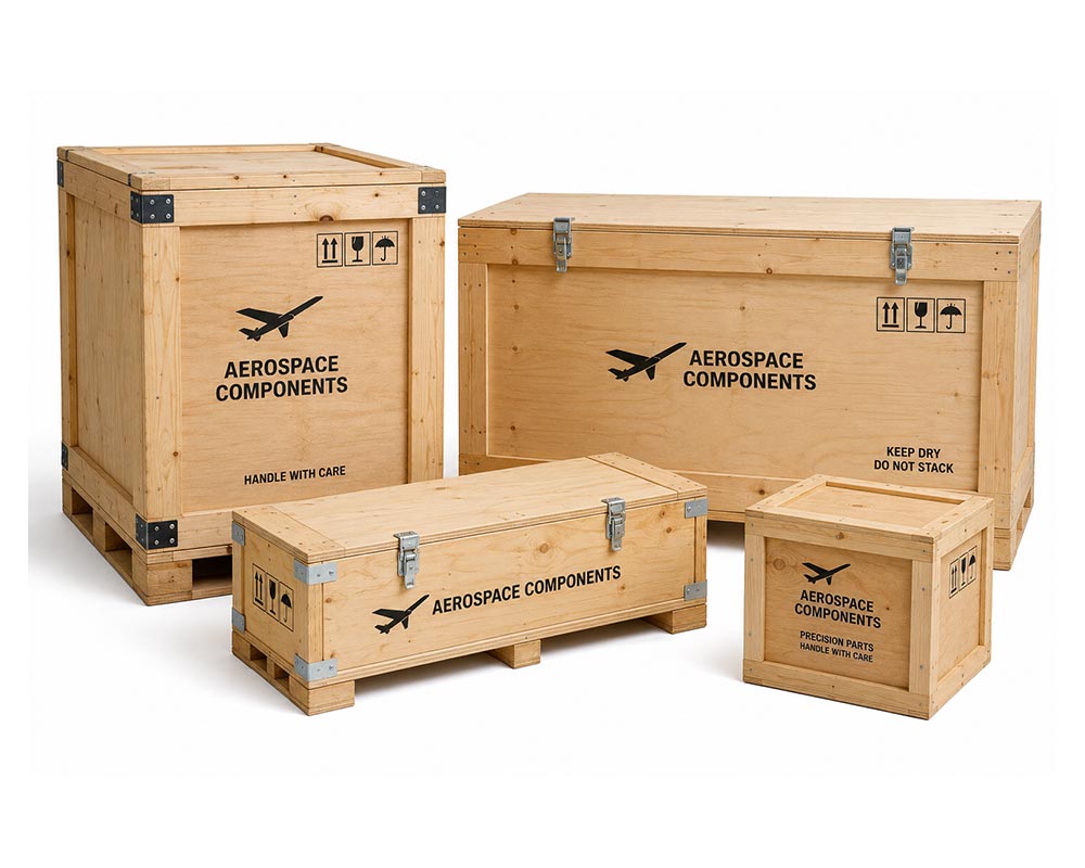 aerospace wooden crates