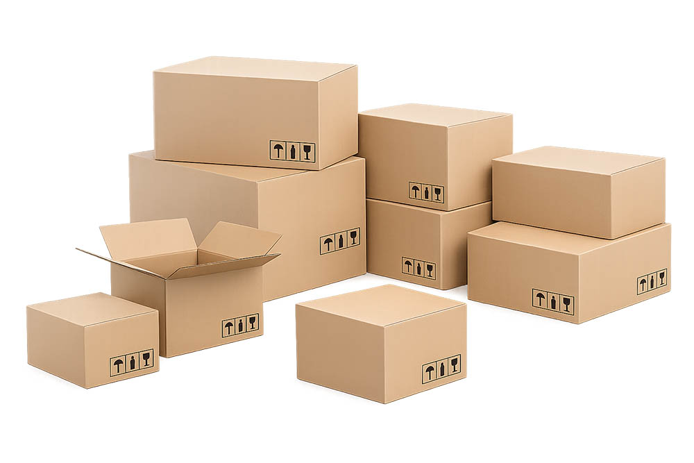 corrugated cardboard box supply for warehouse