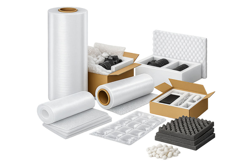 foam packaging and protective inserts for manufacturing facilities