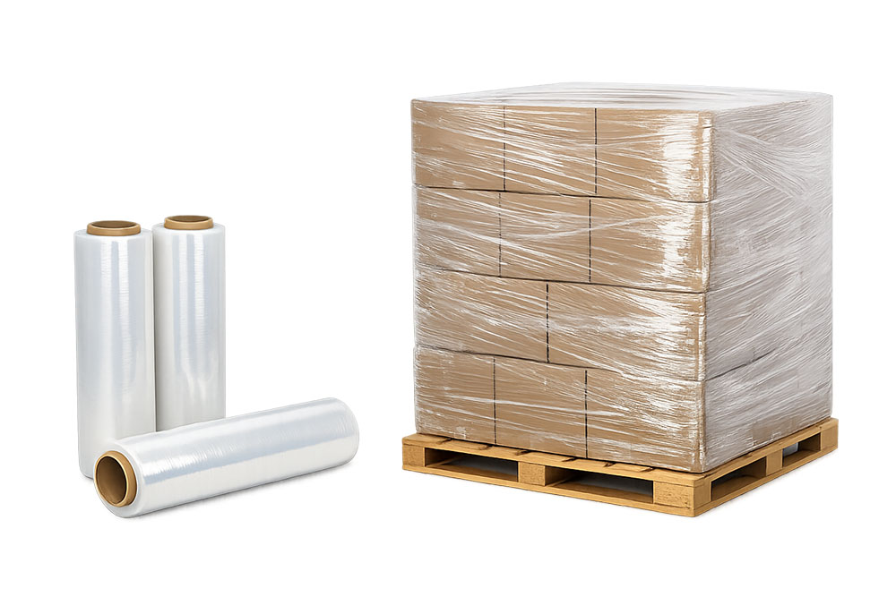 pallet wrap and stretch wrap for warehouses