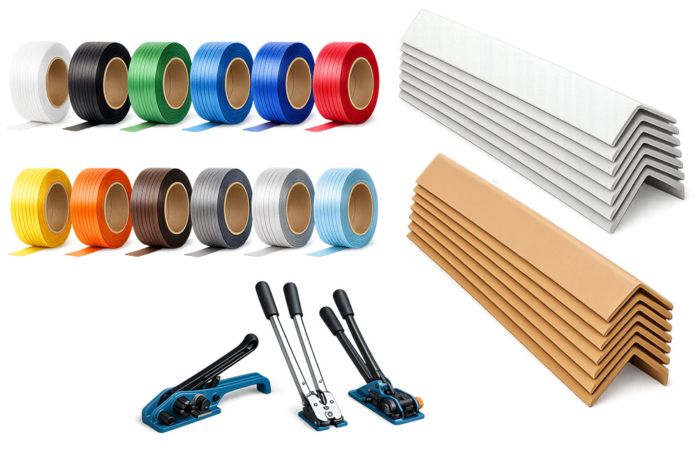 strapping and edge protection for manufacturing facilities