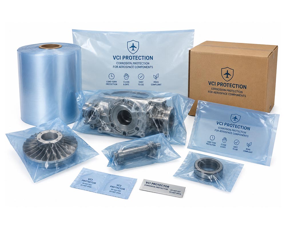 vci protection packaging for aerospace components