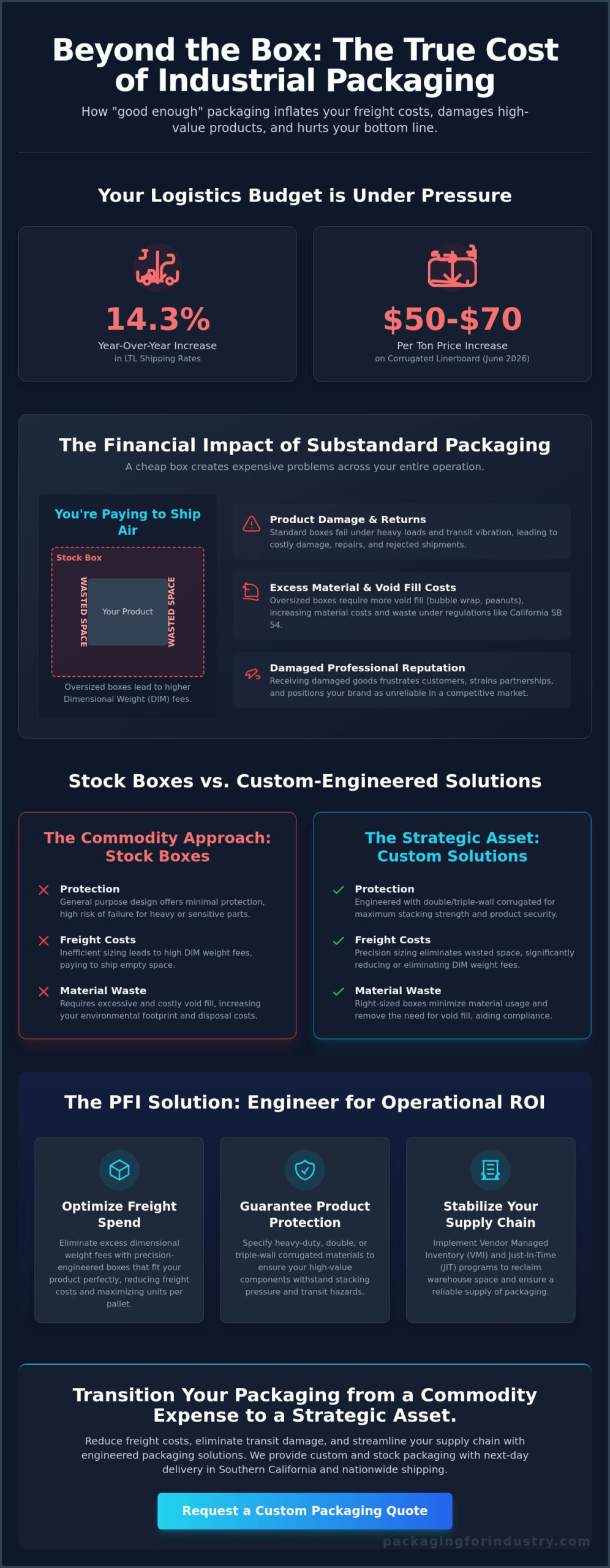 Custom Shipping Boxes Irvine: The Industrial Buyer’s Guide to Custom Corrugated Solutions