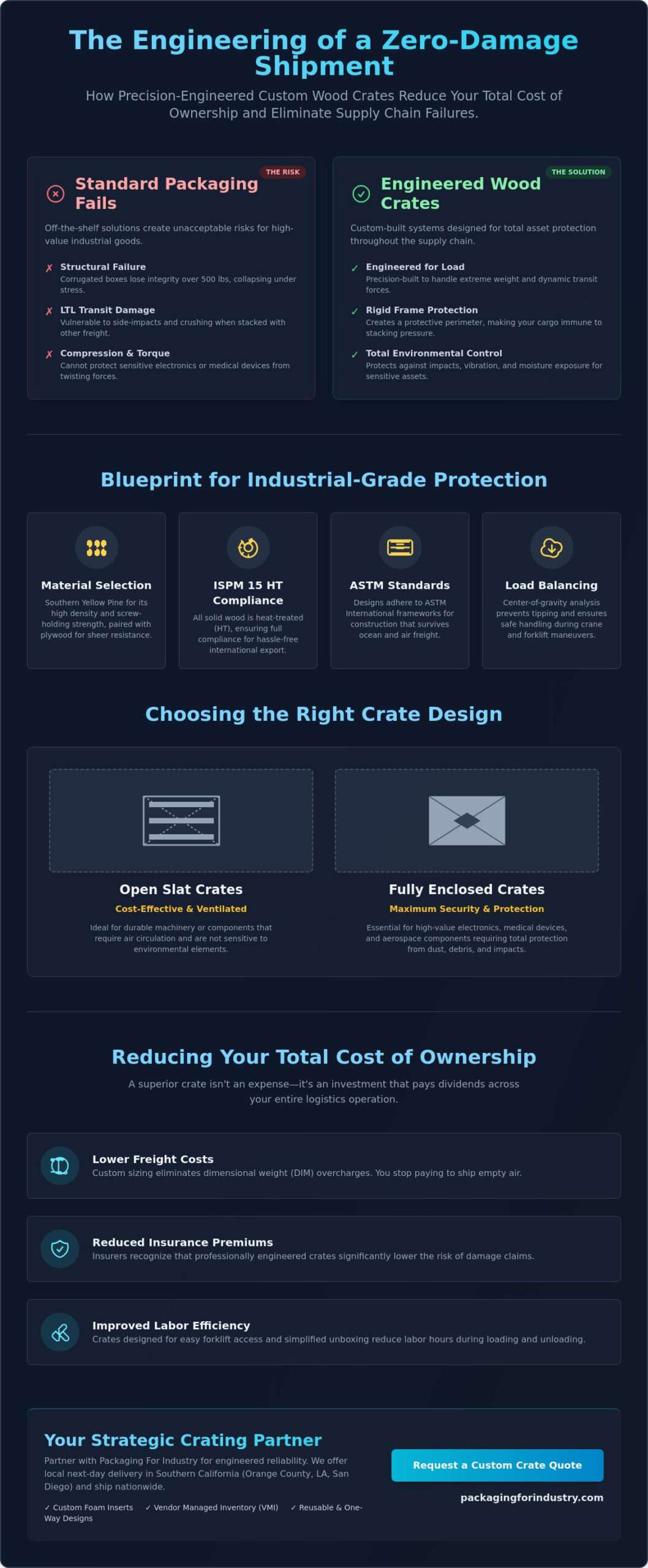Custom Wood Crates Manufacturer Santa Ana: Industrial Engineering for Secure Transit