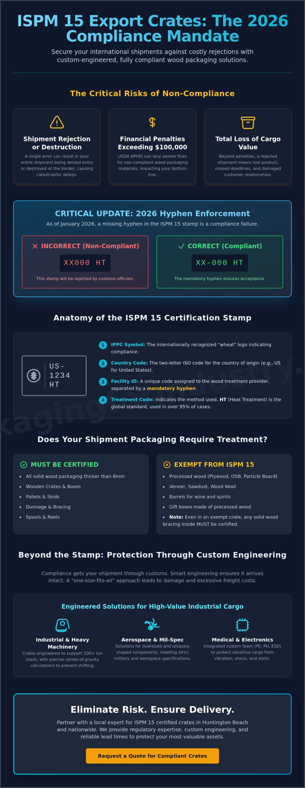 ISPM 15 Certified Crates: Compliance and Custom Engineering for Global Export