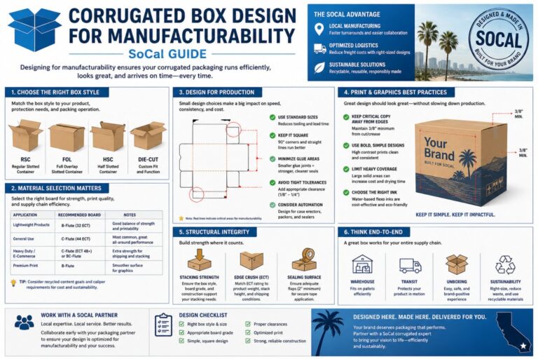 Corrugated Box Design for Manufacturability: SoCal Guide