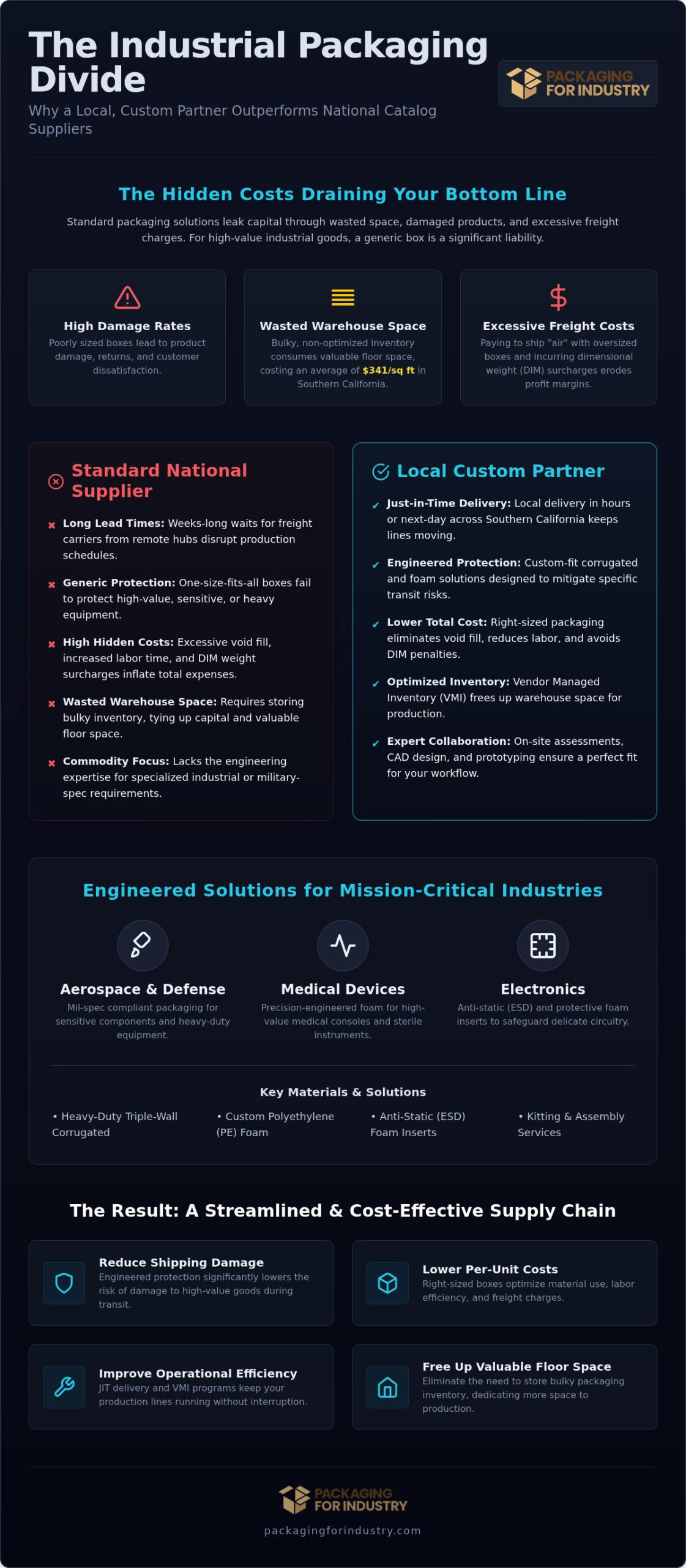 Custom Packaging Supplier Near Me: Industrial Solutions in Southern California