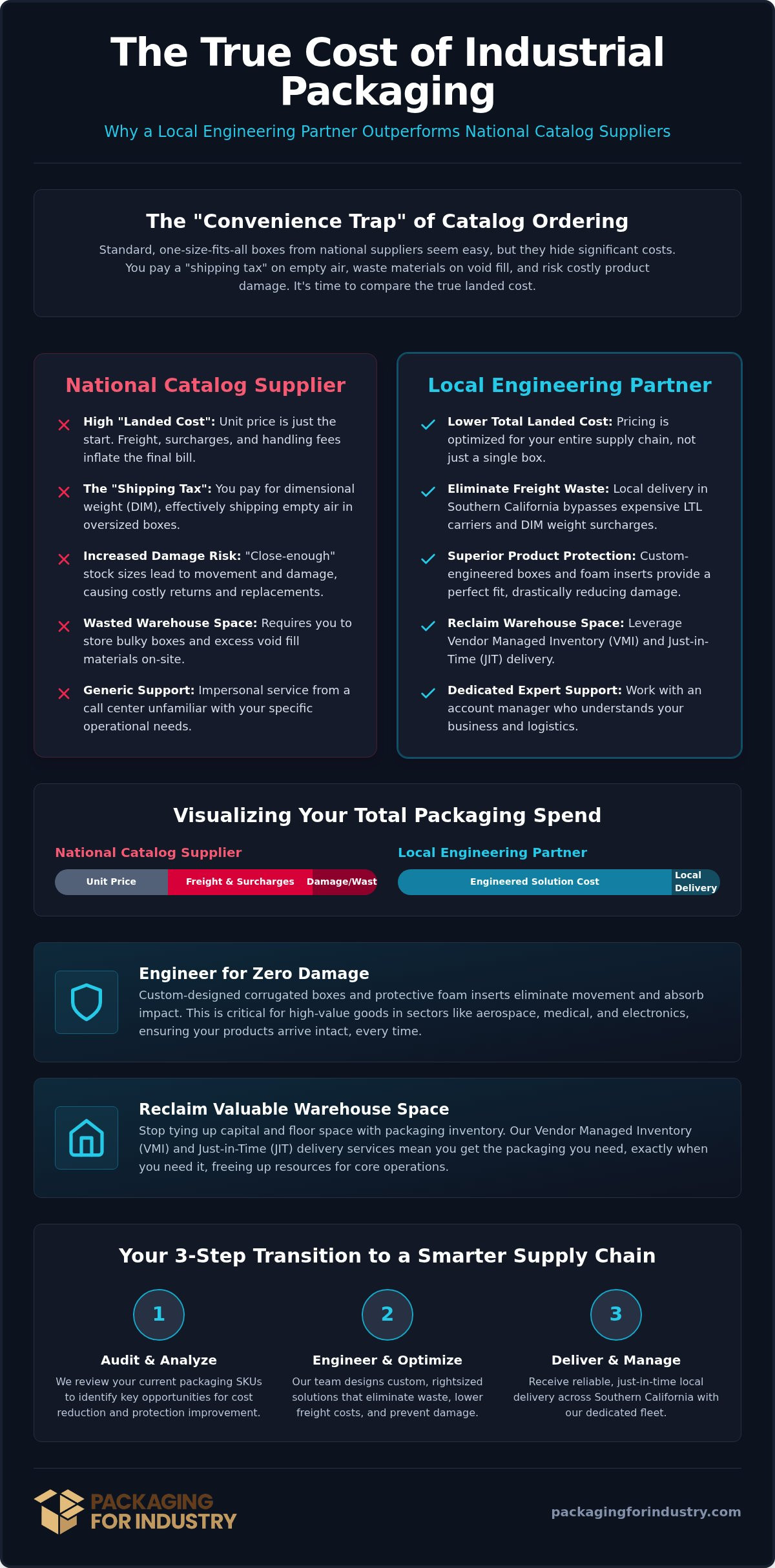 Switching from Uline to a Local Packaging Company: An Industrial Buyer’s Guide