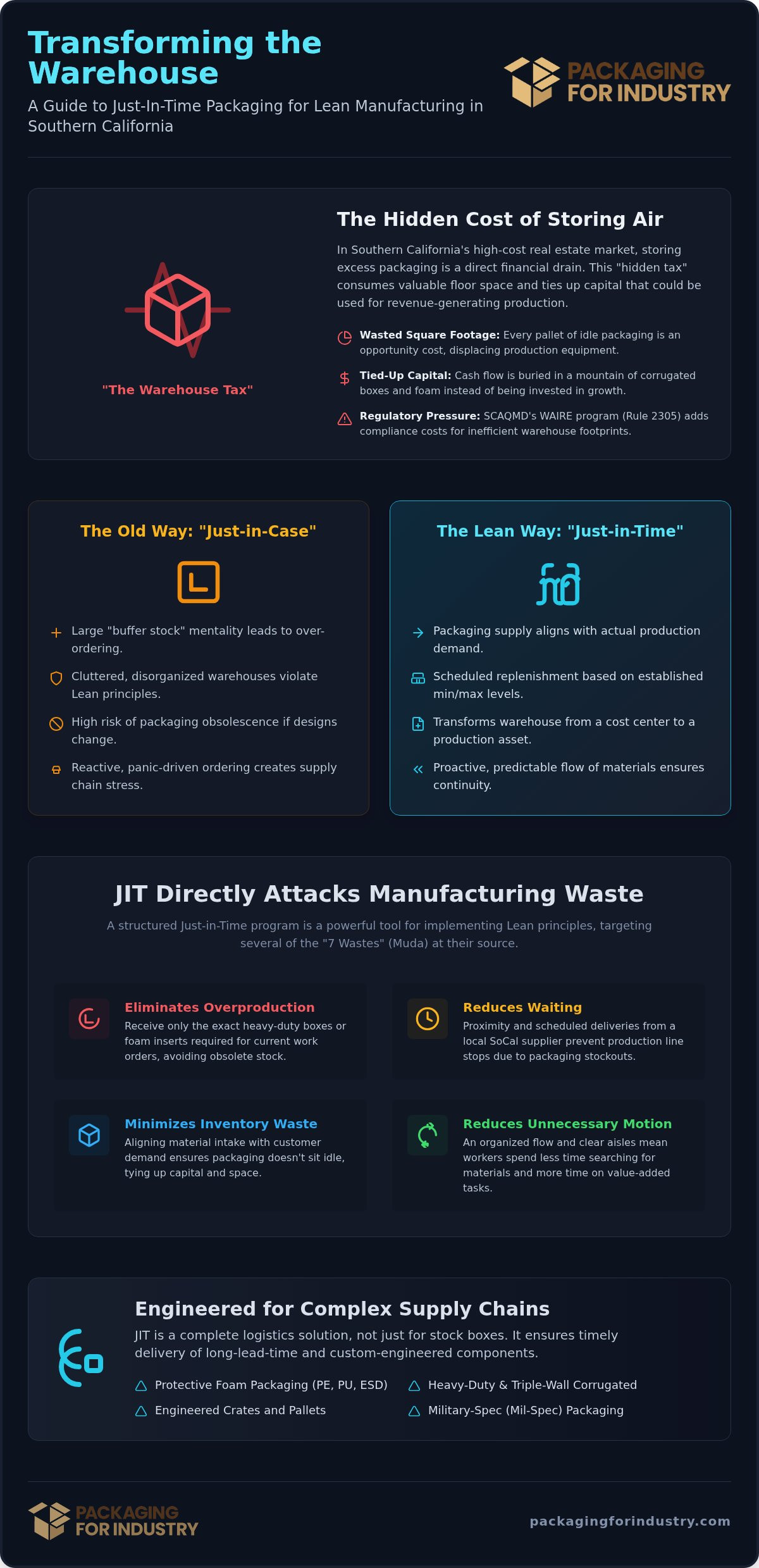 JIT Packaging for Lean Manufacturing in SoCal: Buyer Guide