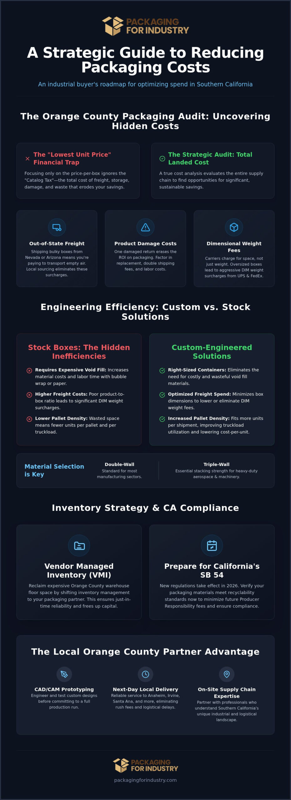 10 Steps to Reduce Packaging Costs in Orange County (2026)