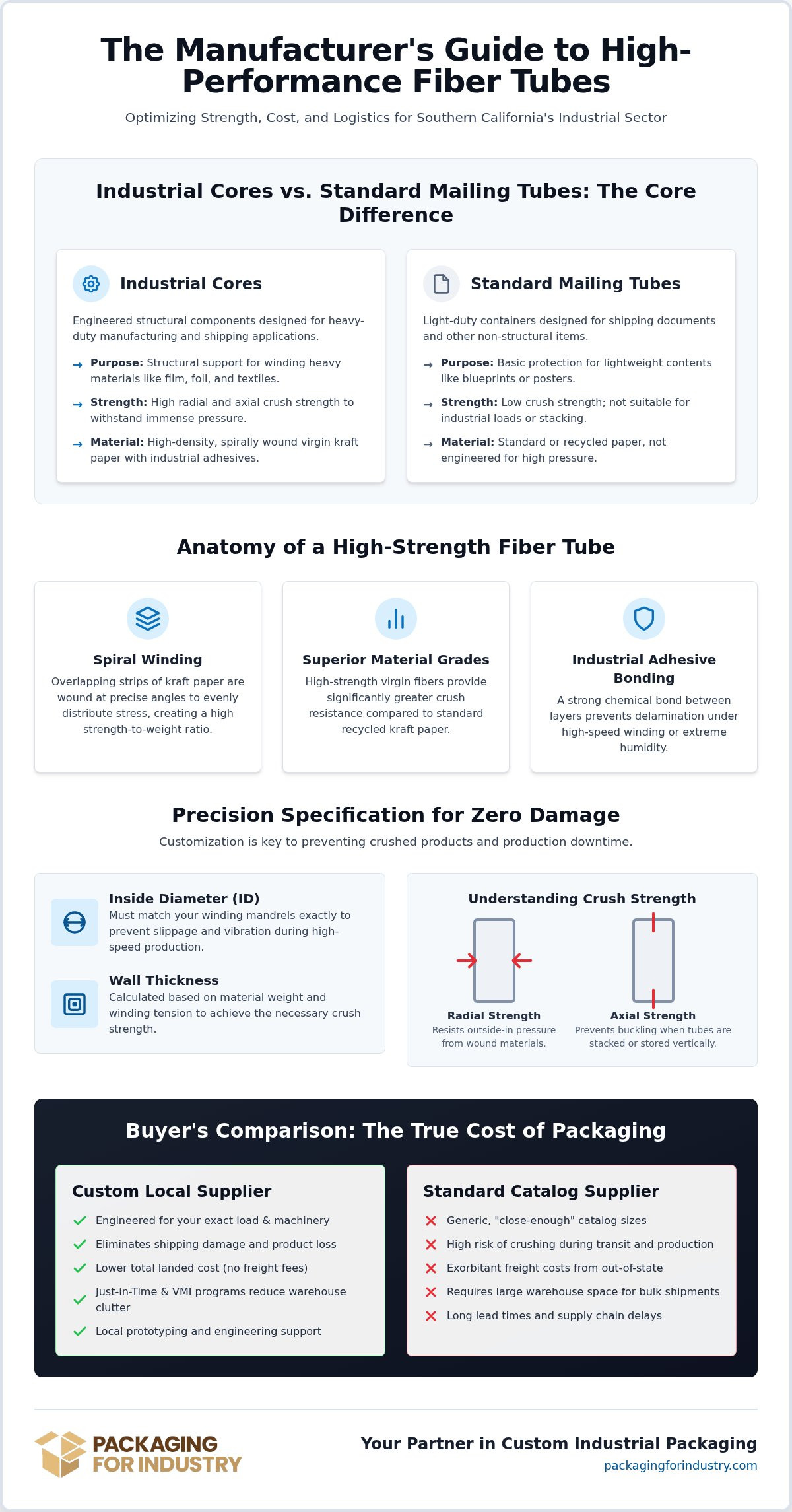 2026 Guide: Custom Fiber Tubes for SoCal Manufacturers