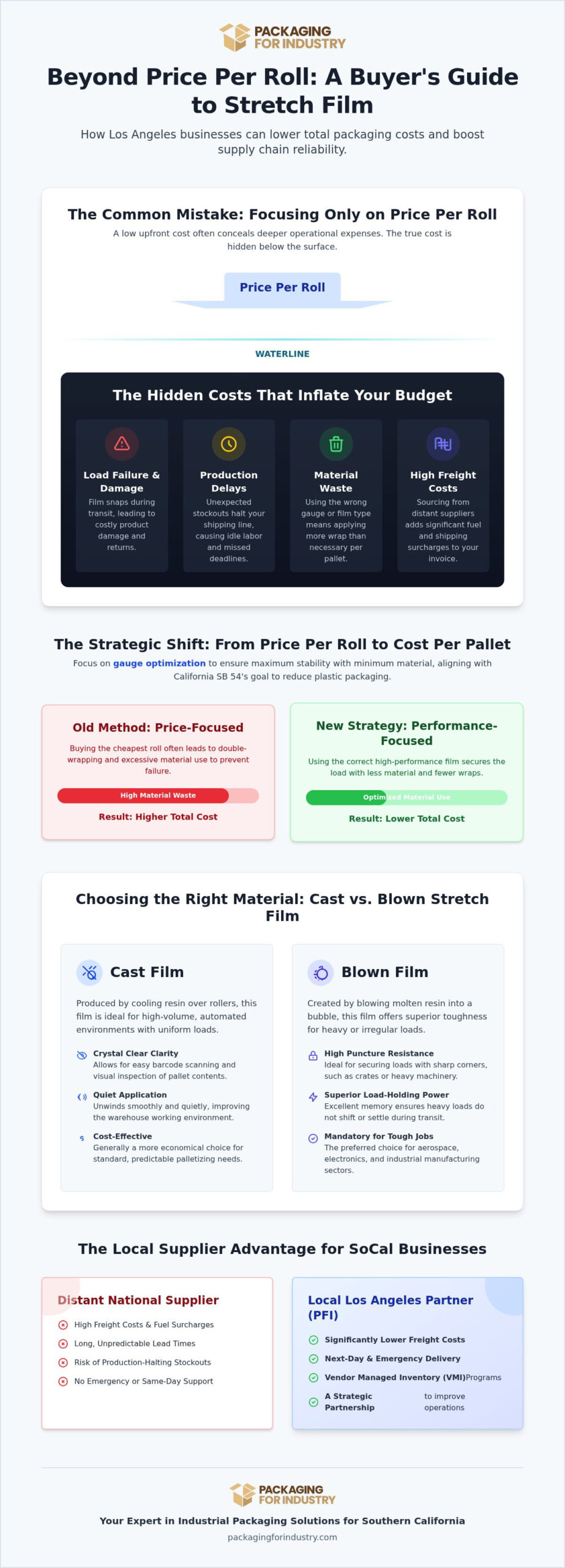 Bulk Stretch Film Supplier in Los Angeles: A Buyer’s Guide to Industrial Pallet Wrap