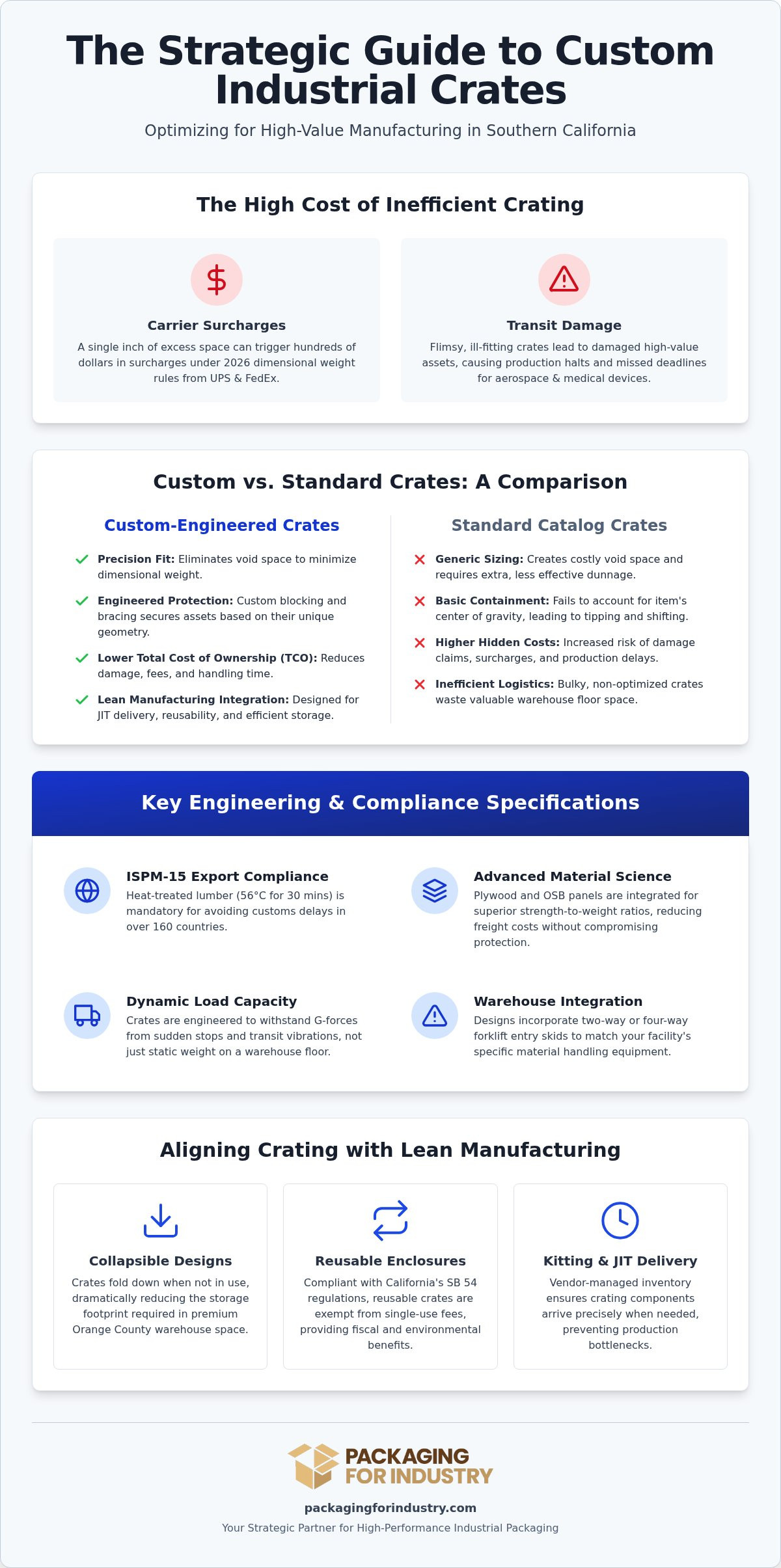 Buying Guide: Custom Industrial Crates for Manufacturing in Anaheim