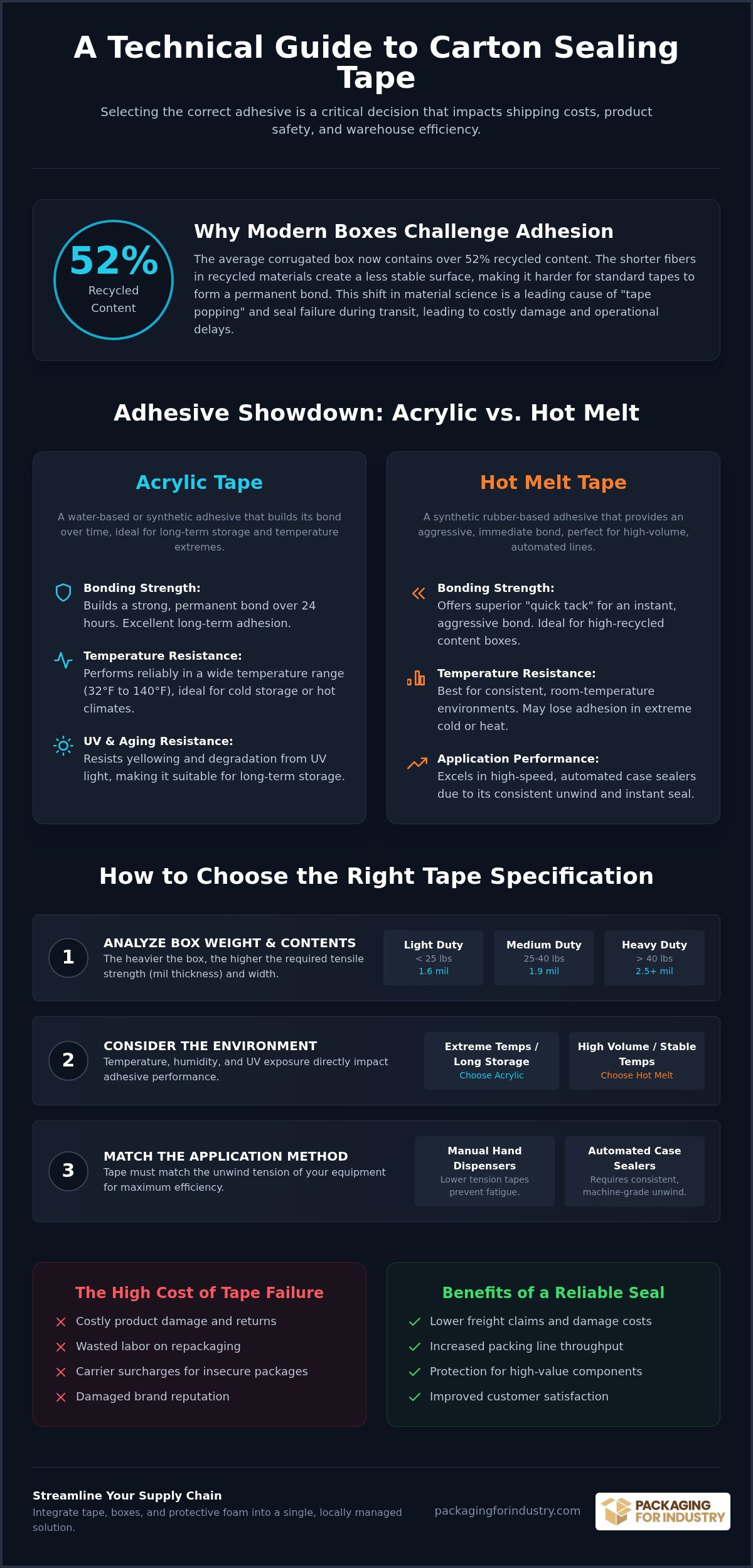 Choosing the Right Tape for Sealing Corrugated Boxes