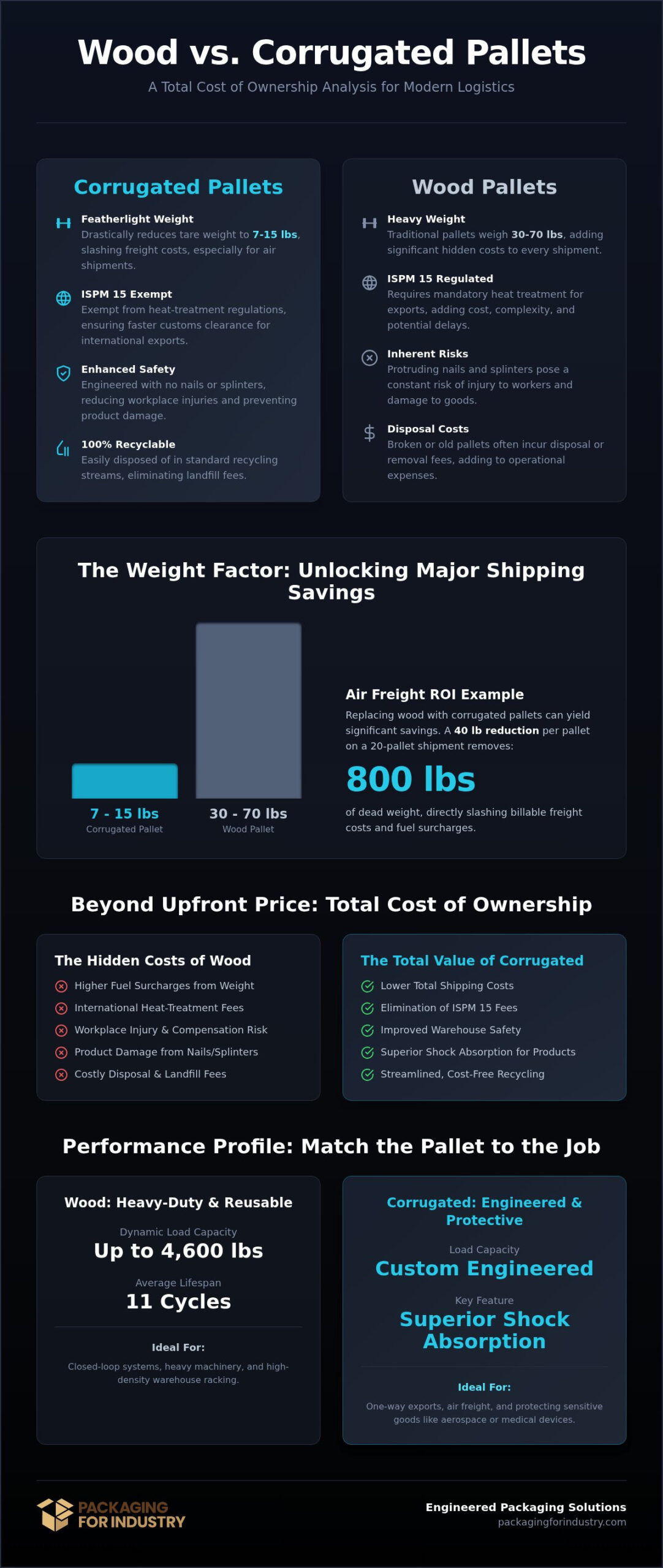 Corrugated vs. Wood Pallets: A 2026 Cost-Benefit Analysis for Industrial Shipping