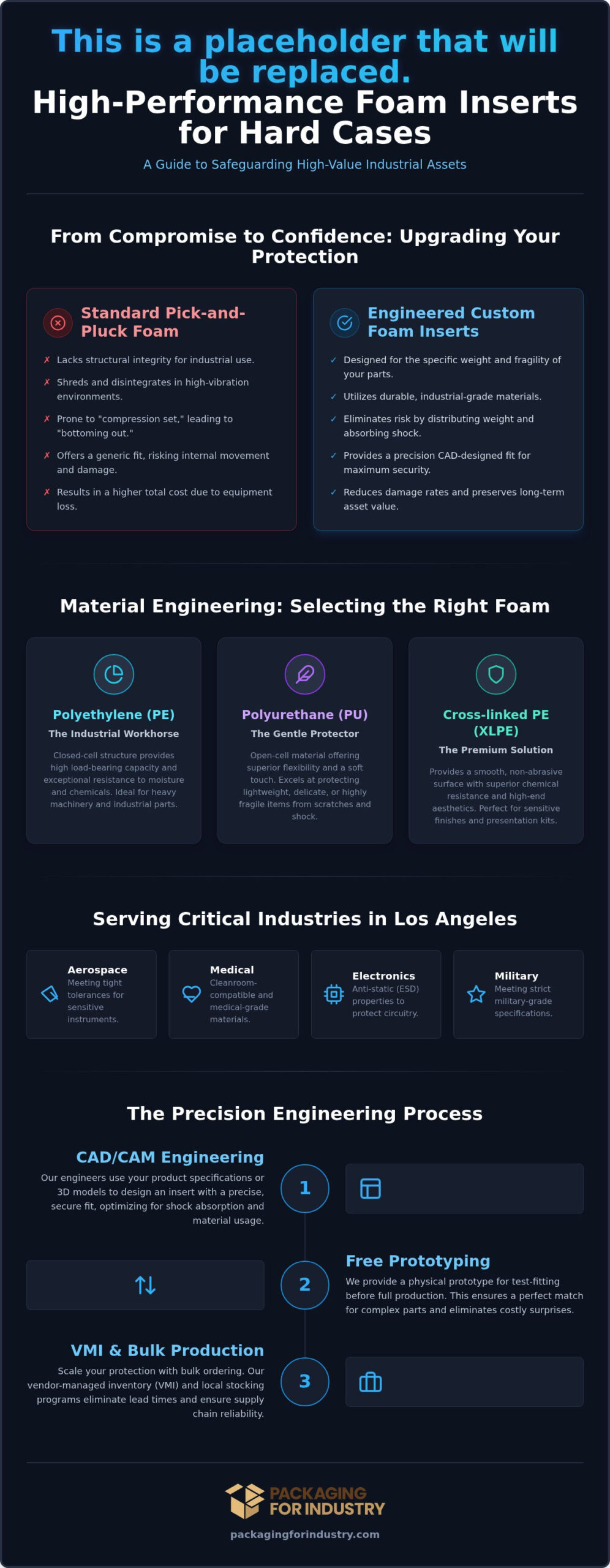 Custom Foam Inserts in Los Angeles: Industrial Guide