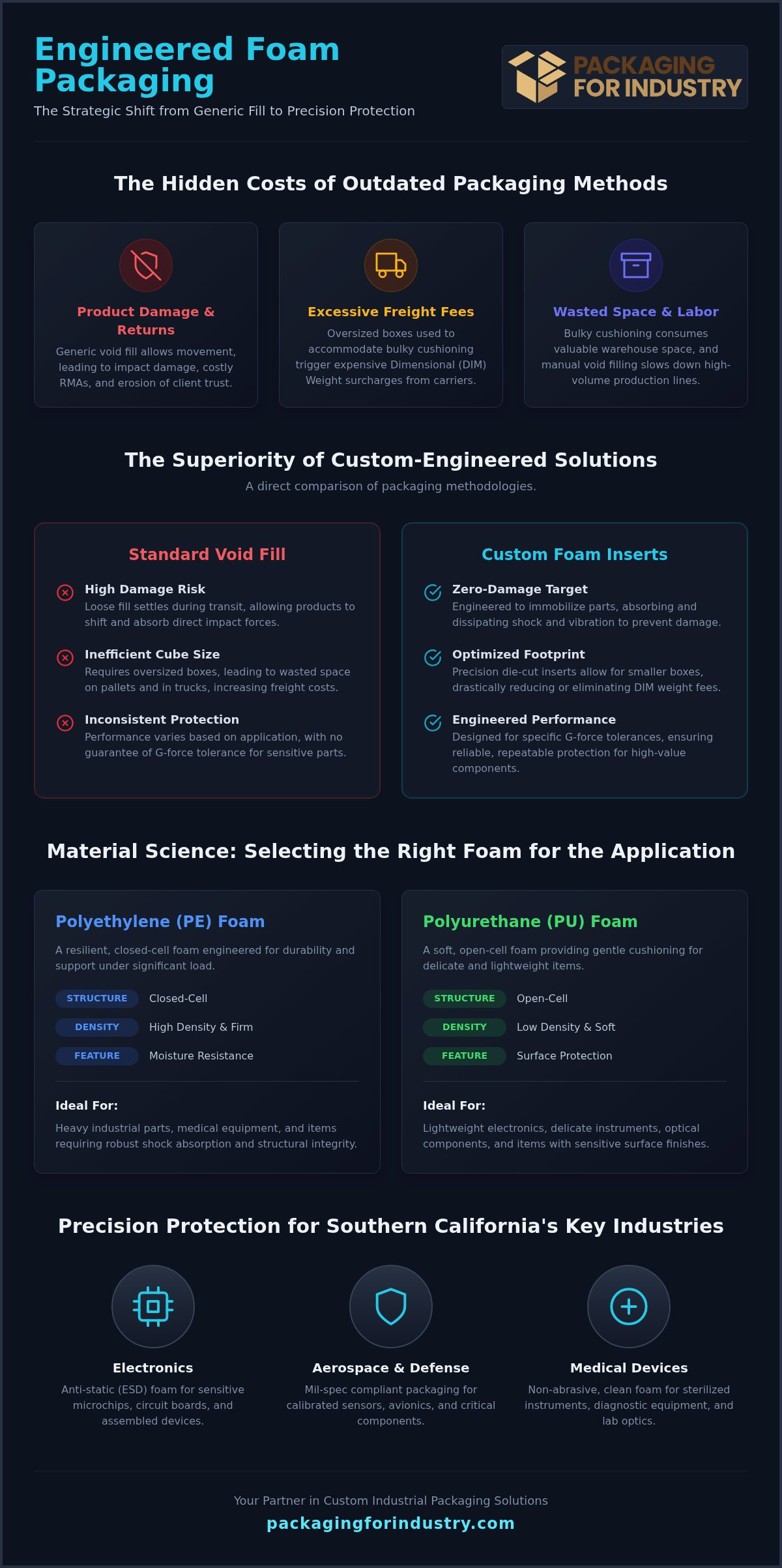 Custom Foam Packaging Guide: Southern California Protection