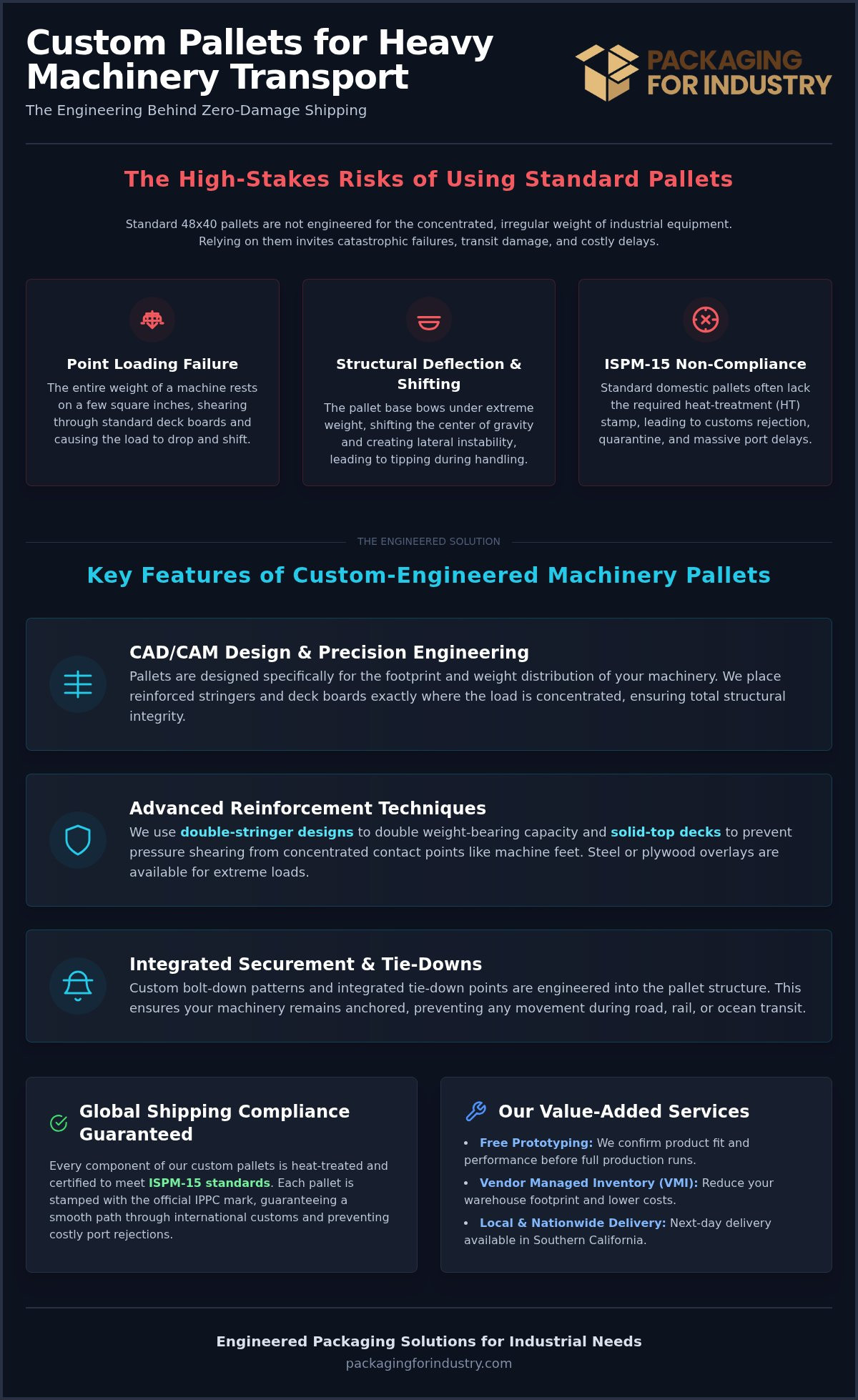 Custom Pallets for Heavy Machinery: Industrial Buying Guide
