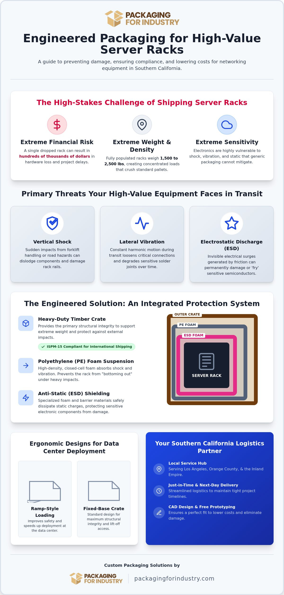Data Center Server Rack Crates: Southern California Guide