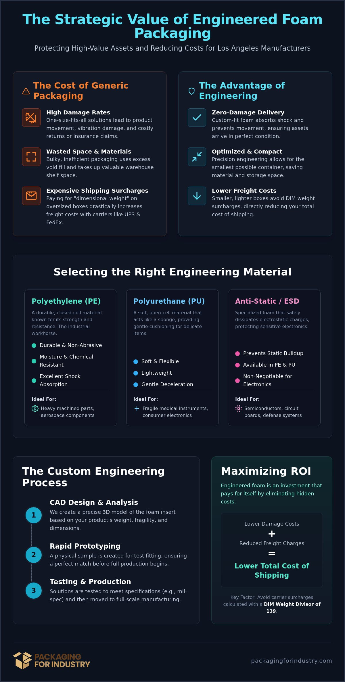 Foam Packaging Engineering in Los Angeles: The Industrial Buyer’s Guide
