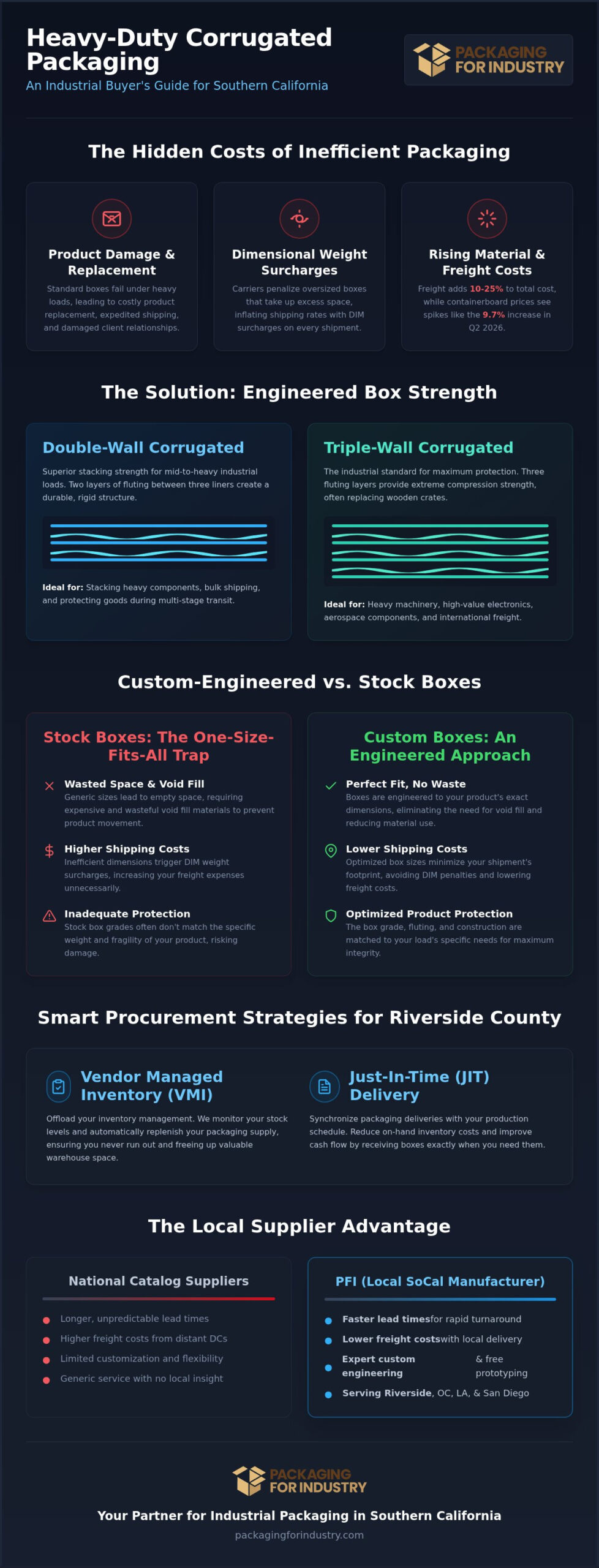Heavy Duty Corrugated Boxes in Riverside County: 2026 Industrial Buying Guide