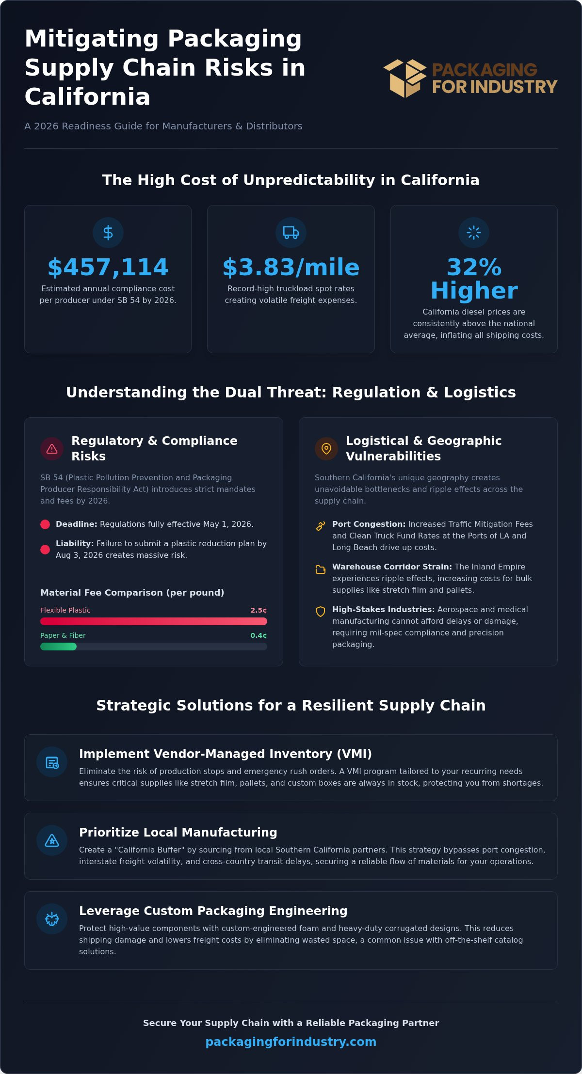How to Mitigate Packaging Supply Chain Risks in California: A 2026 Guide