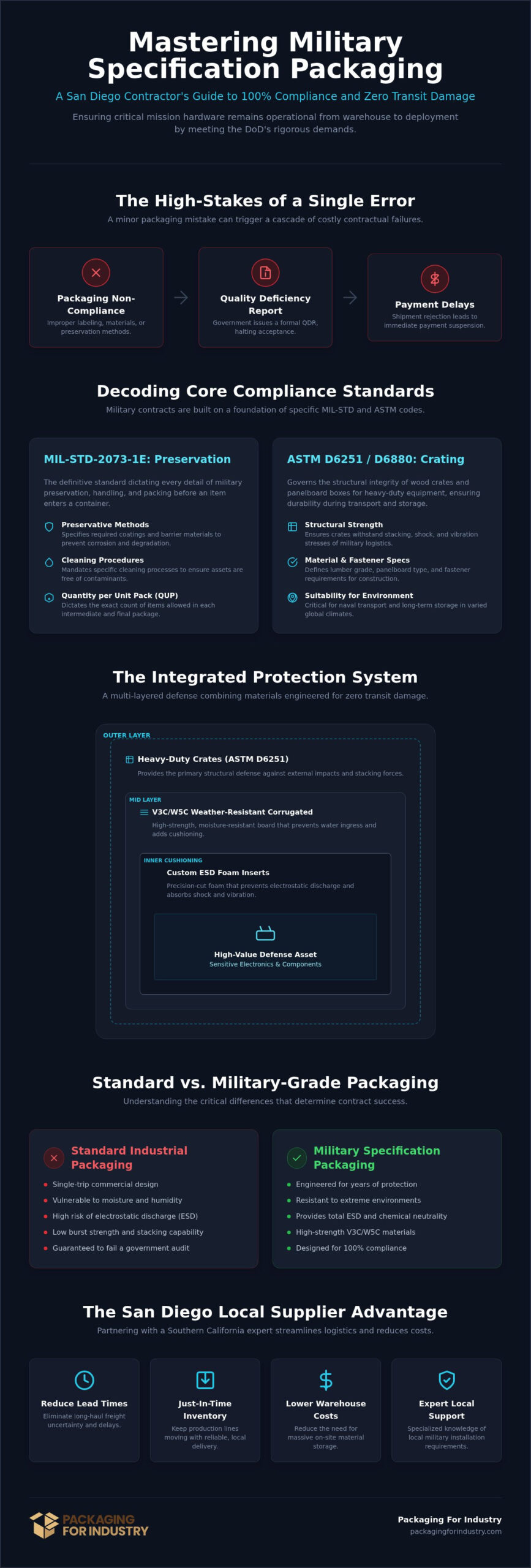 Military Specification Packaging in San Diego: A Guide to Compliance and Protection