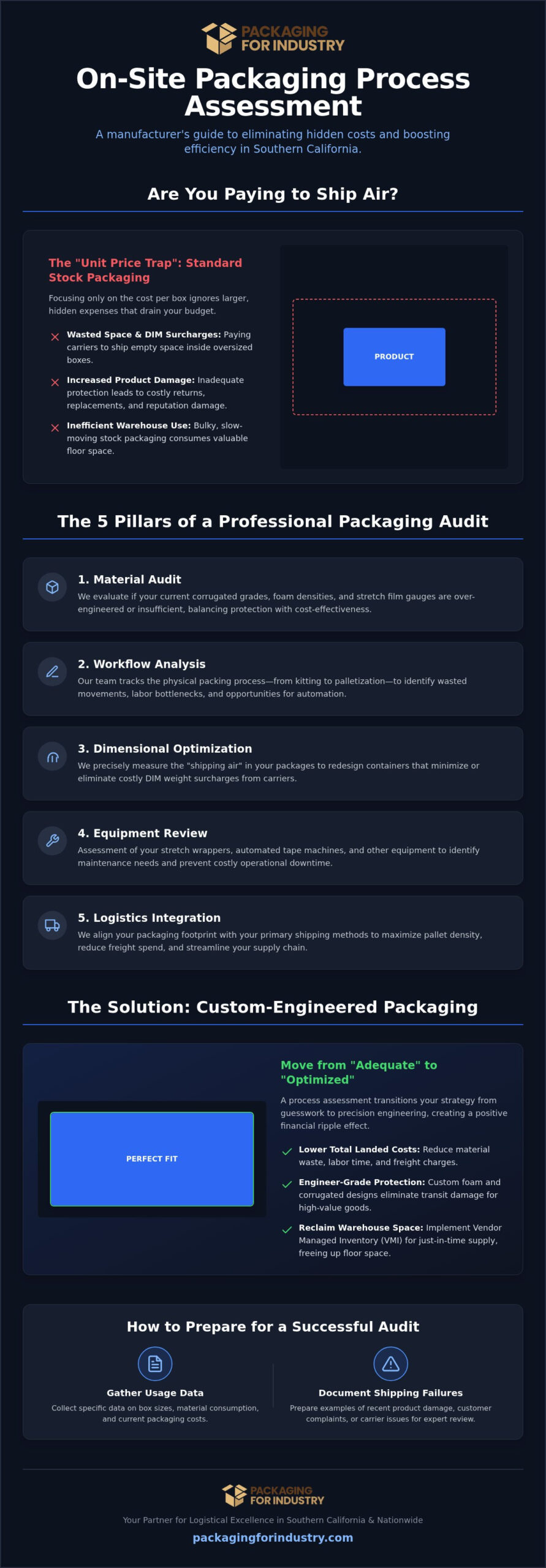 On-Site Packaging Process Assessment Southern California: Optimize Your Industrial Logistics