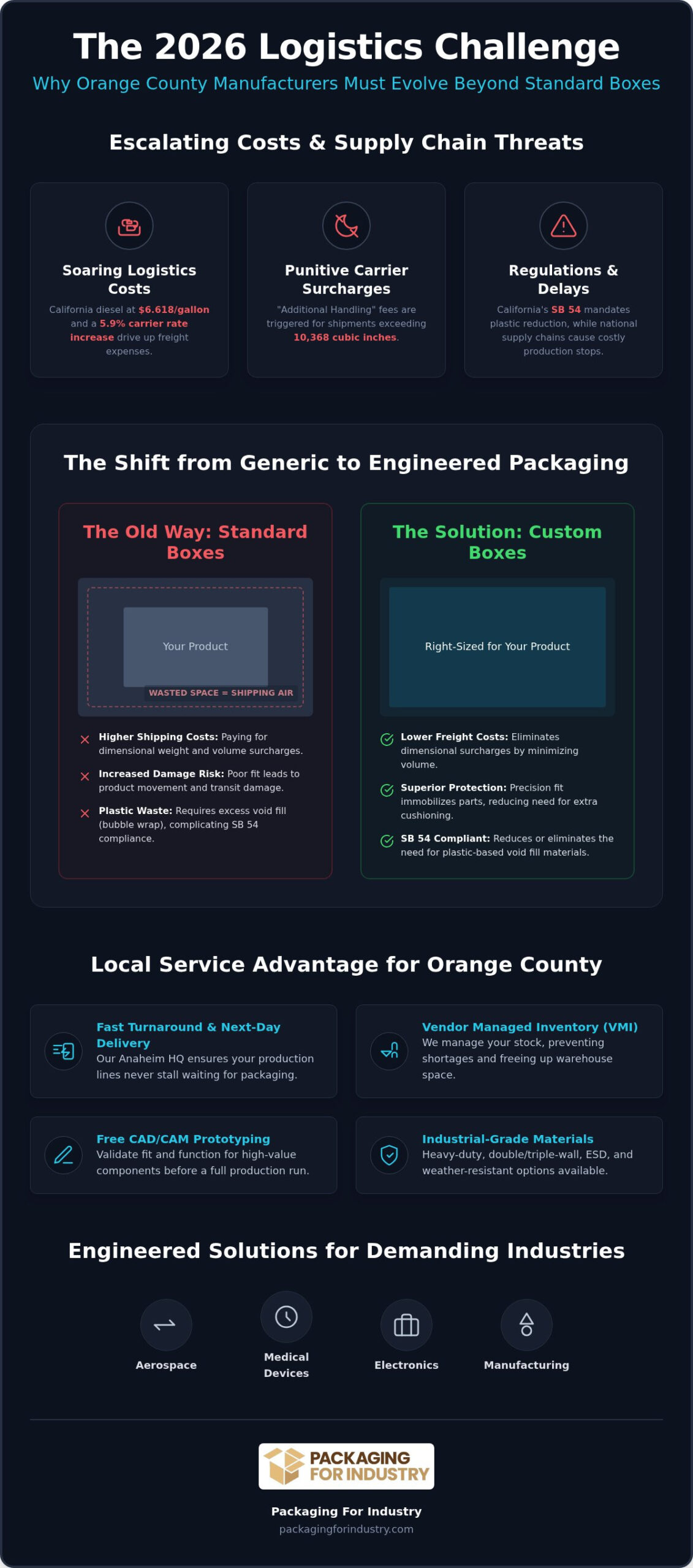Orange County Custom Boxes: 2026 Industrial Buying Guide