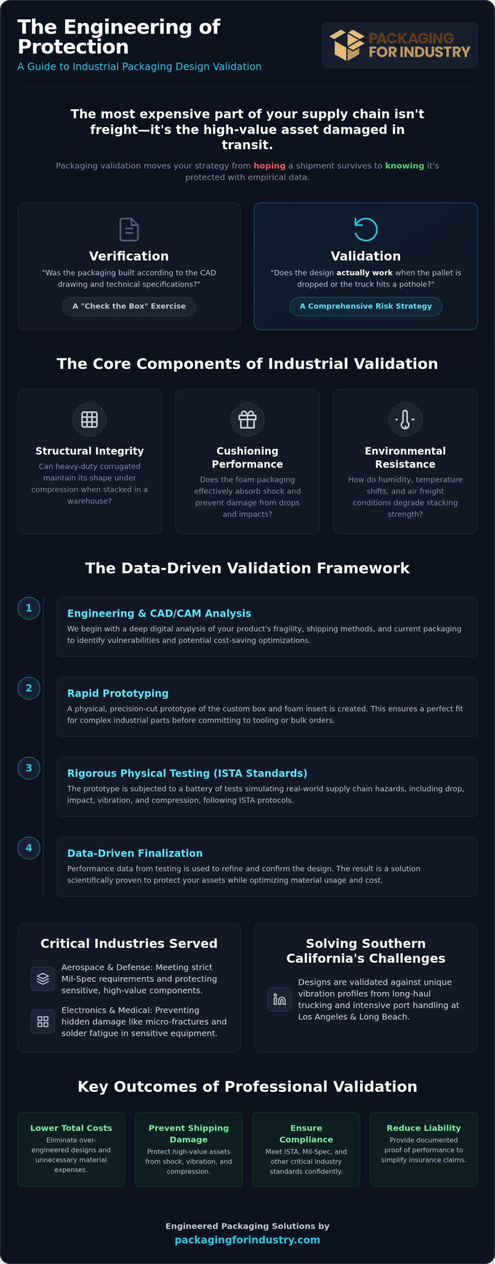 Packaging Design Validation Services in Southern California: Protecting High-Value Assets