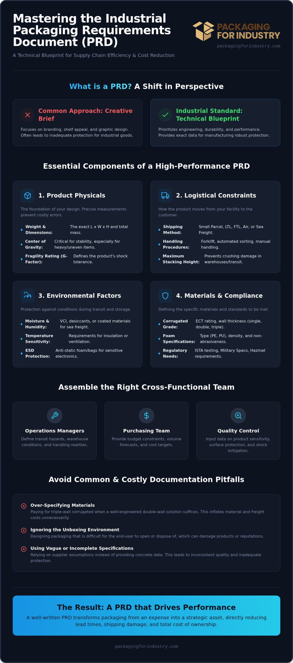 How to Write a Packaging Requirements Document for Industrial Shipping