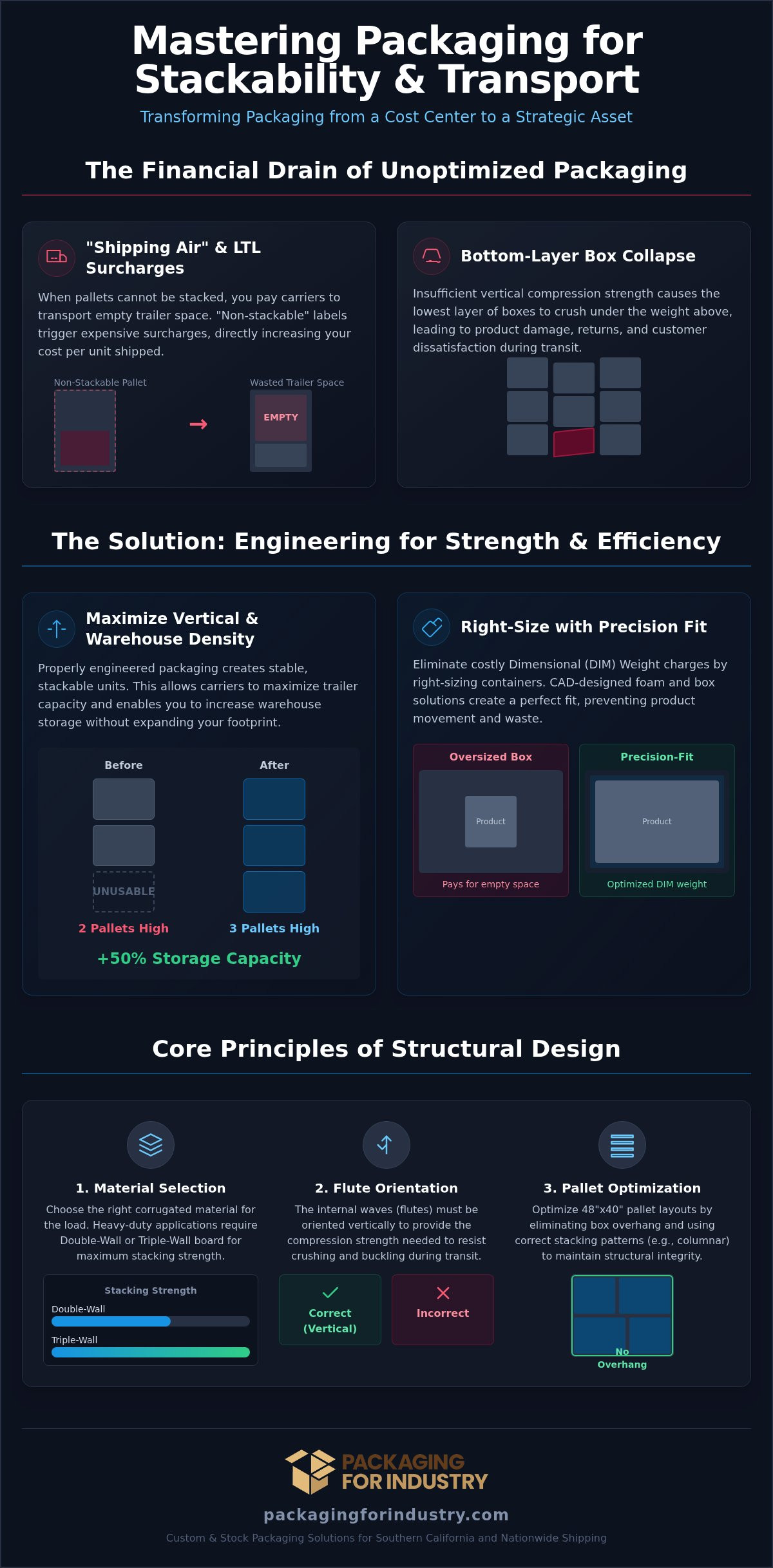 Packaging Design for Stackability and Transport: An Industrial Optimization Guide