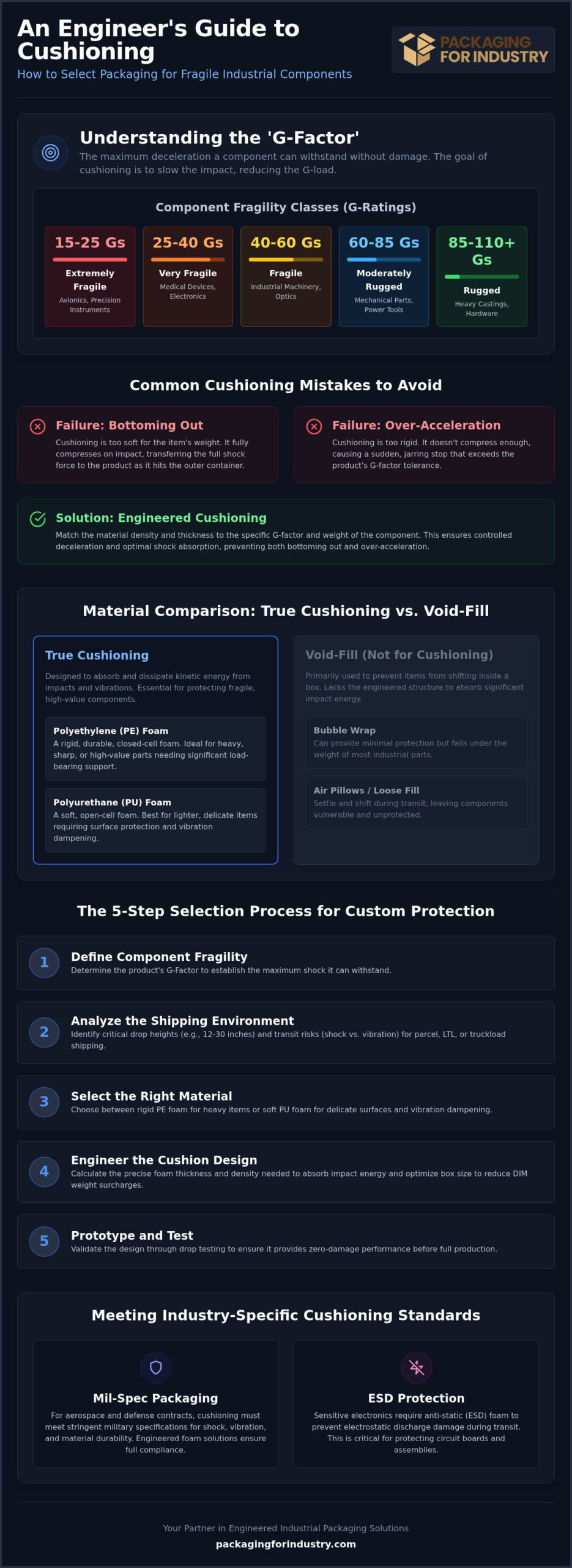 Guide to Cushioning for Fragile Industrial Components