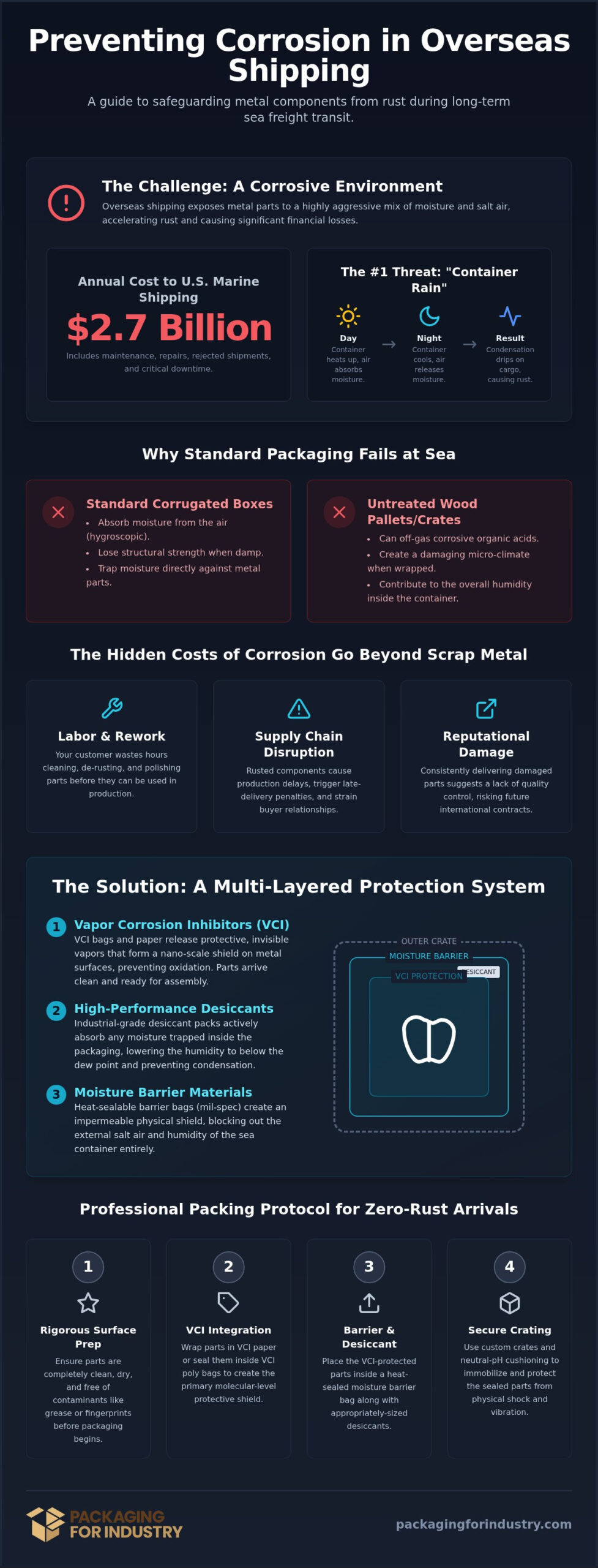 How to Prevent Corrosion on Parts During Overseas Shipping: An Industrial Guide