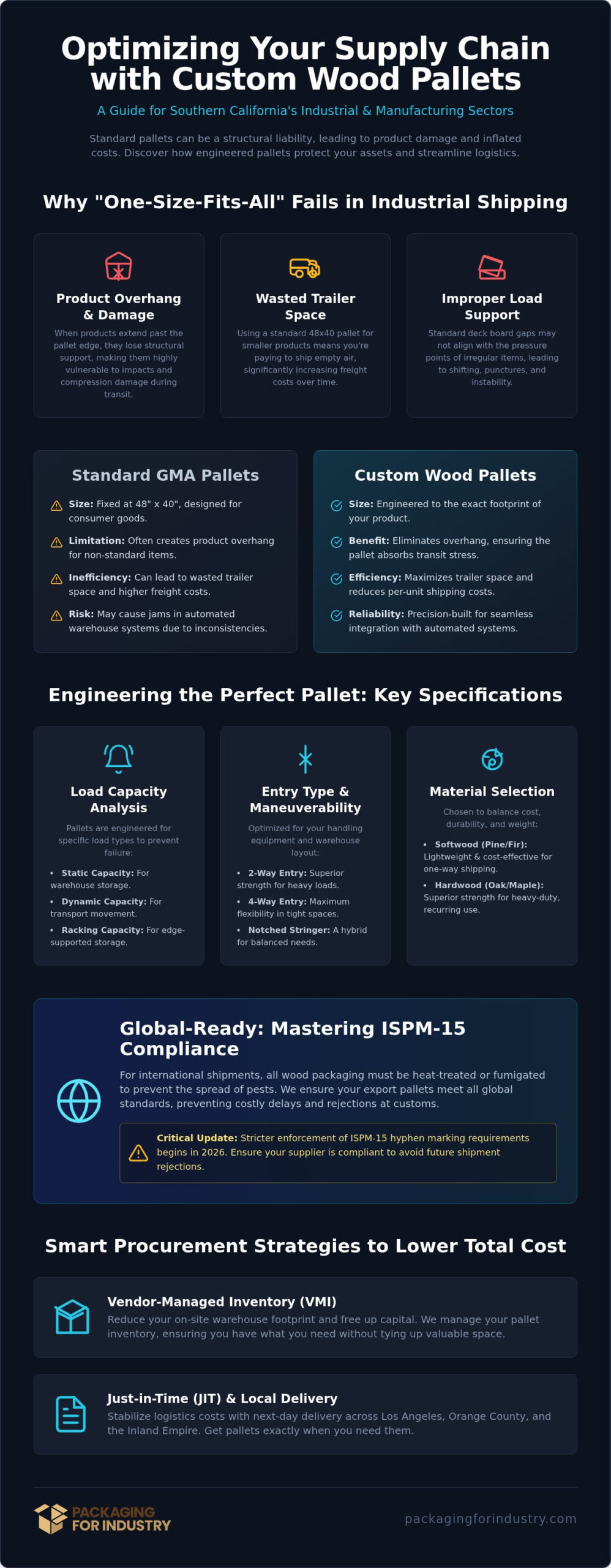Custom Wood Pallets in Southern California: A Buyer’s Guide for Industrial Operations