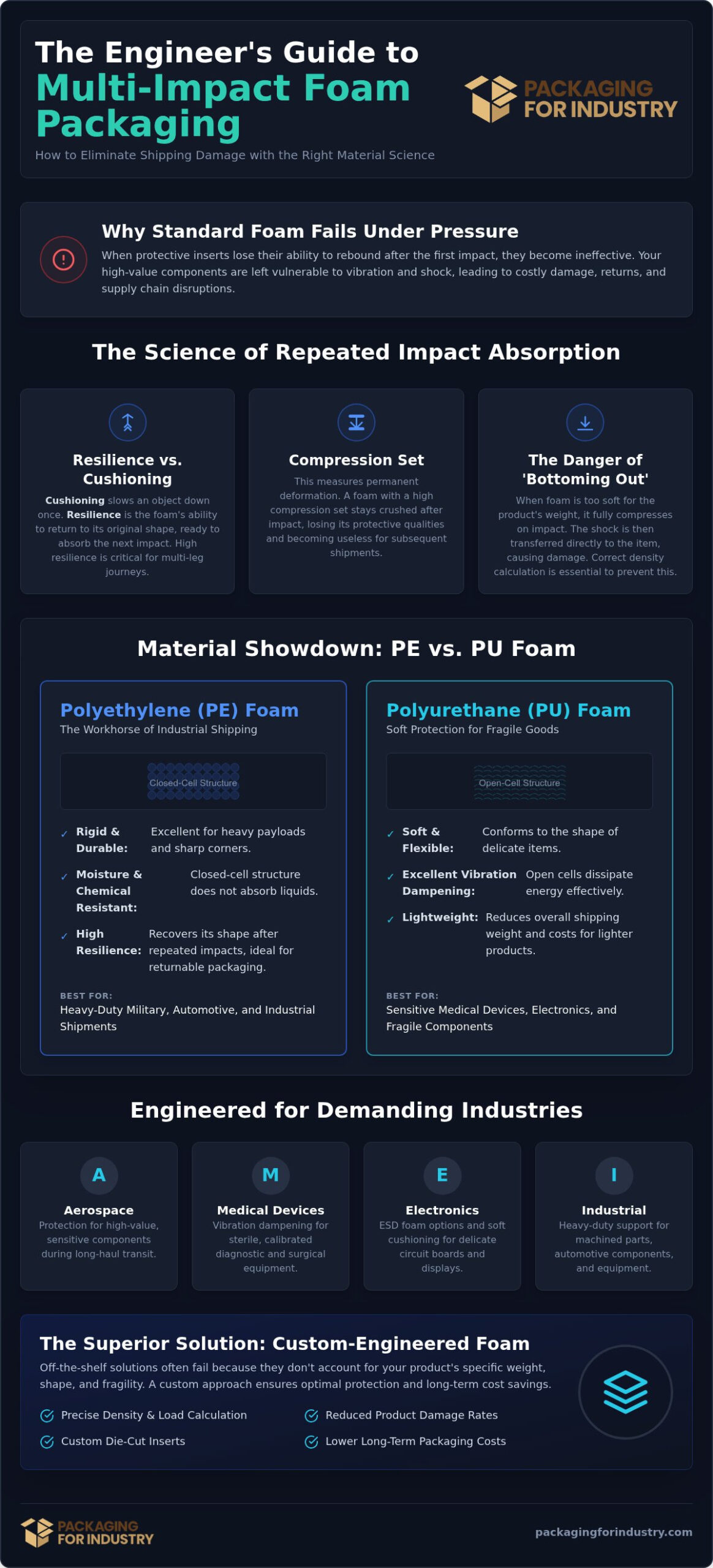 Best Foam for Repeated Impacts: An Industrial Guide