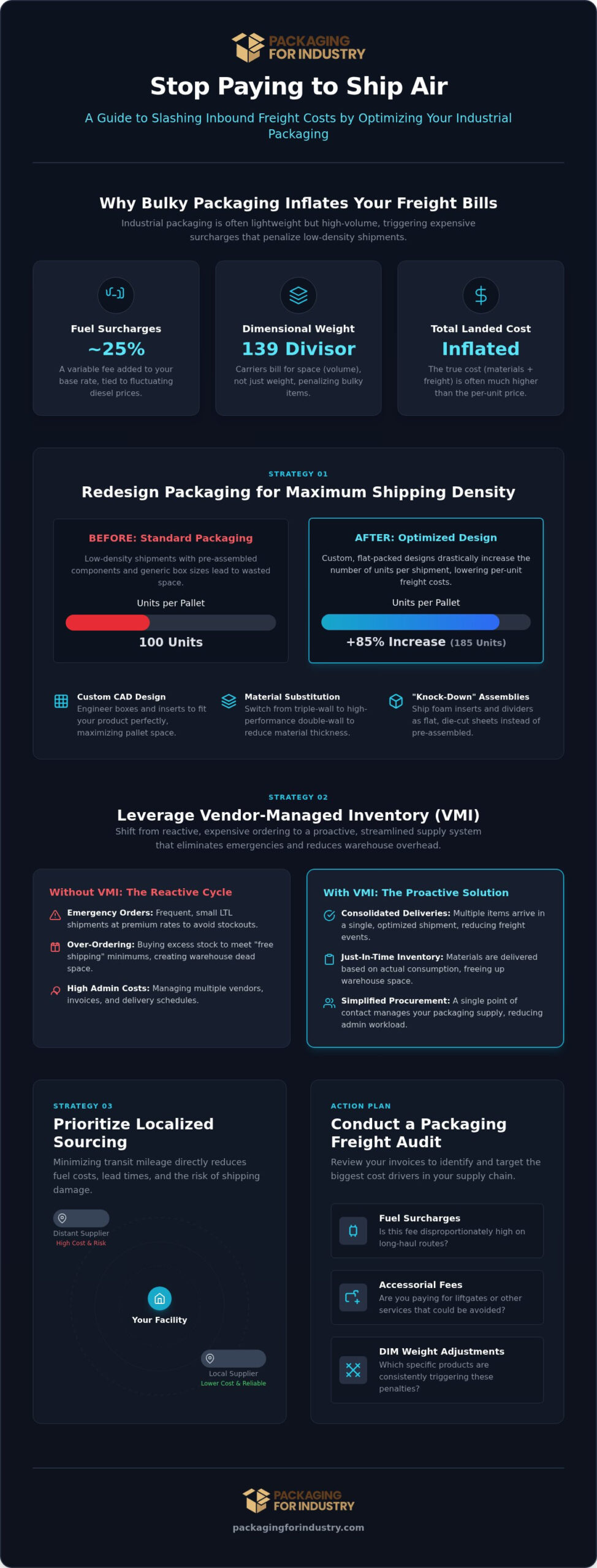 How to Reduce Inbound Freight Costs on Packaging: A Guide for Industrial Operations