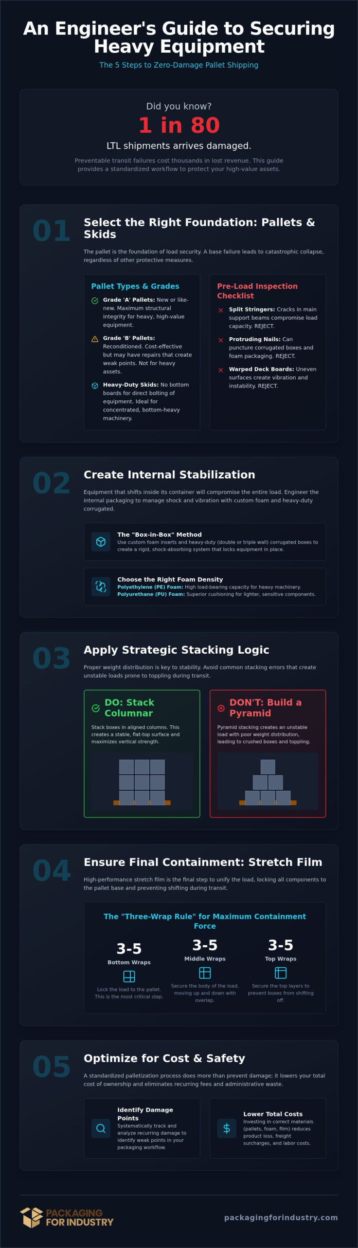 How to Secure Equipment to a Pallet: Industrial Guide