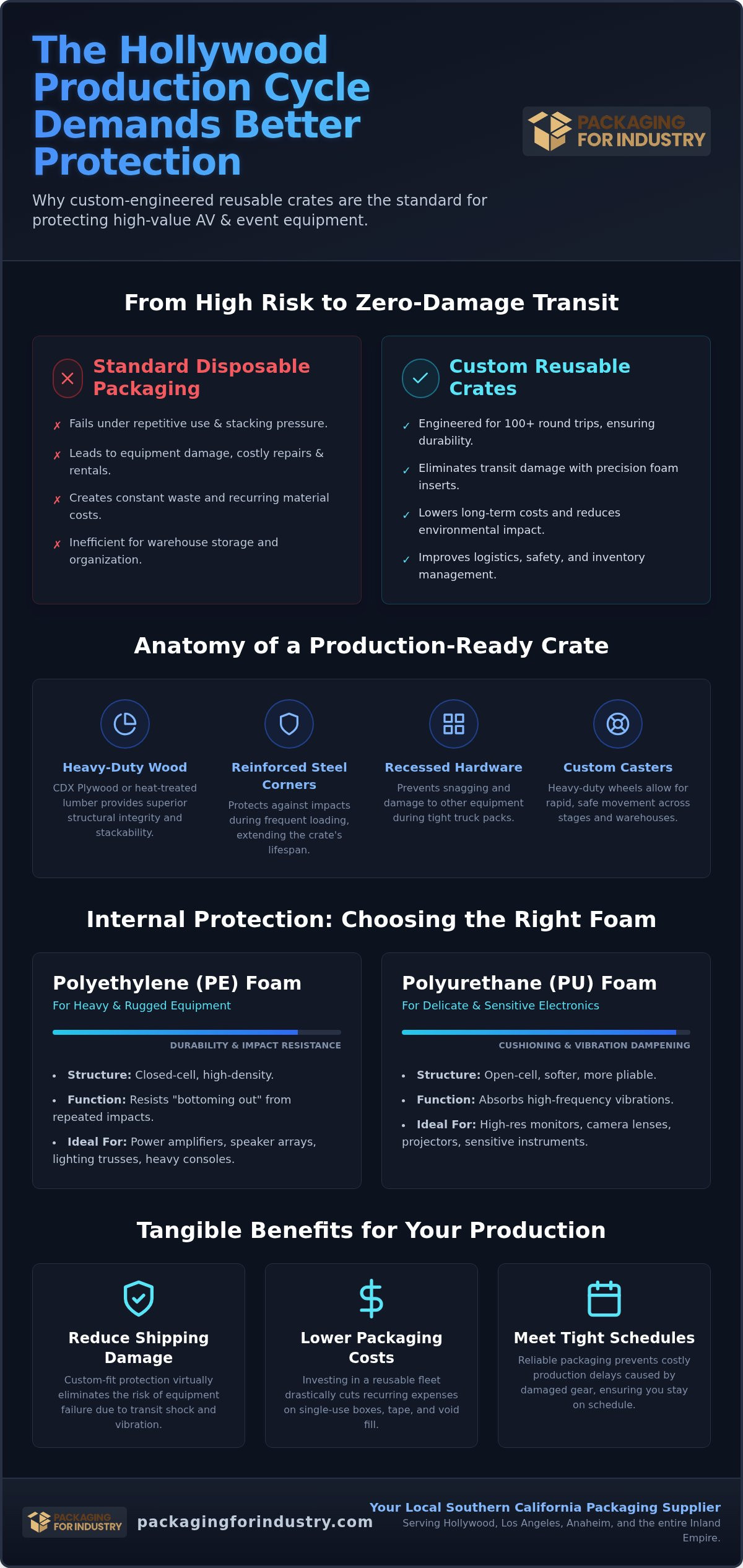 Reusable Crates for AV and Event Production Companies in Hollywood: A Buying Guide