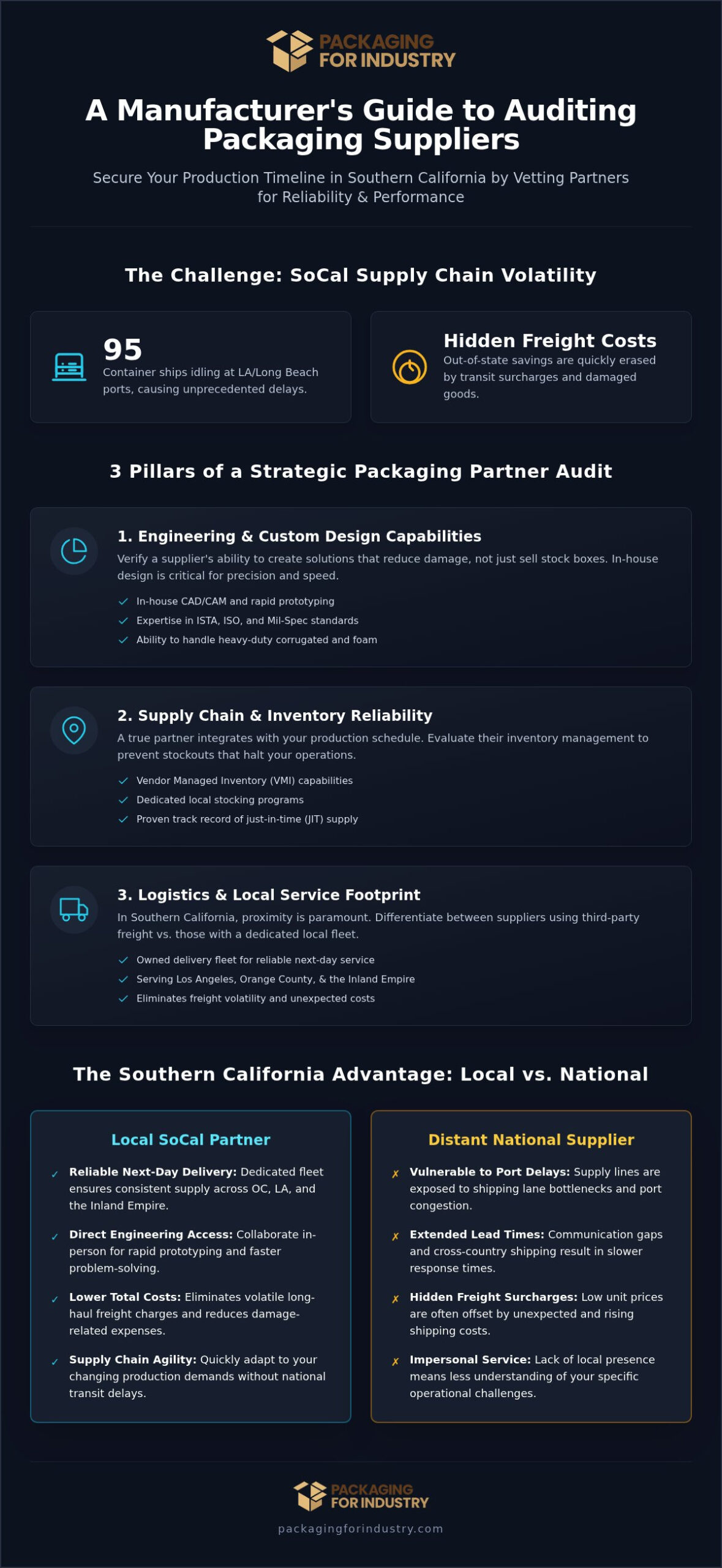 The Ultimate Packaging Supplier Audit Checklist for Southern California Manufacturers