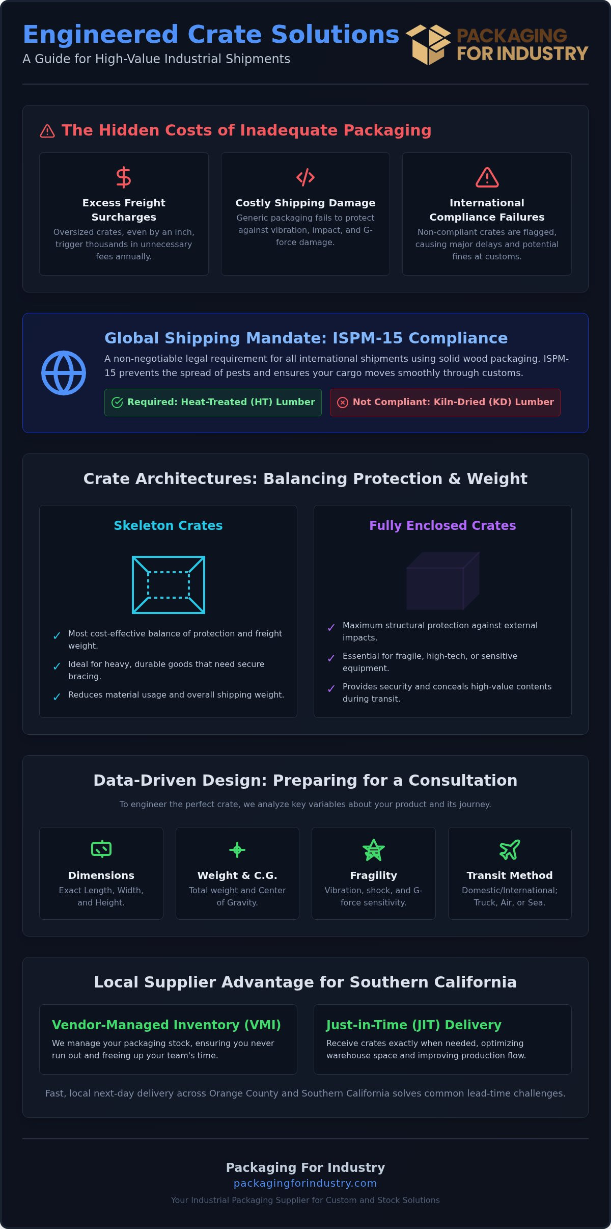 Wooden Shipping Crate Design Services in Irvine: Custom Industrial Protection