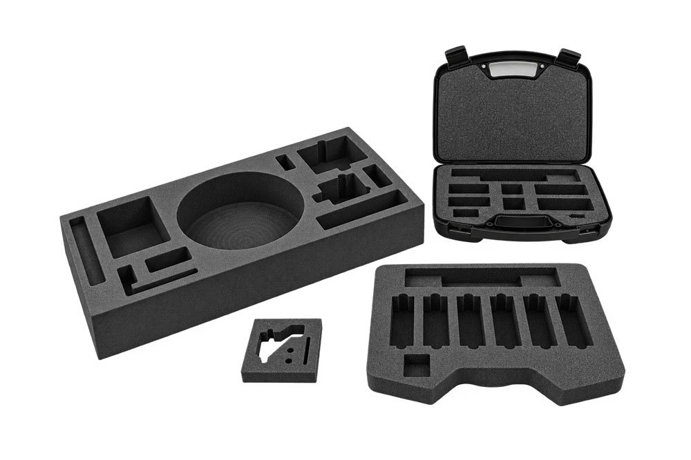 black die cut foam