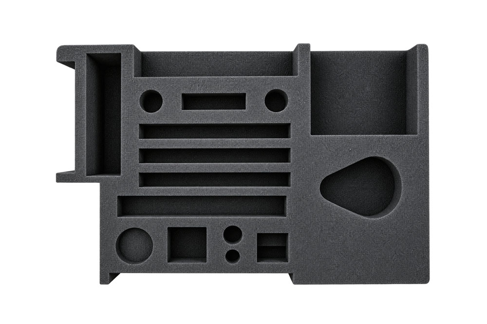 black die cut foam